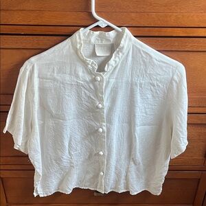 GAP Cream Button Down Women's Shirt